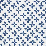 Schumacher 180381 Emerson Blue fabric swatch