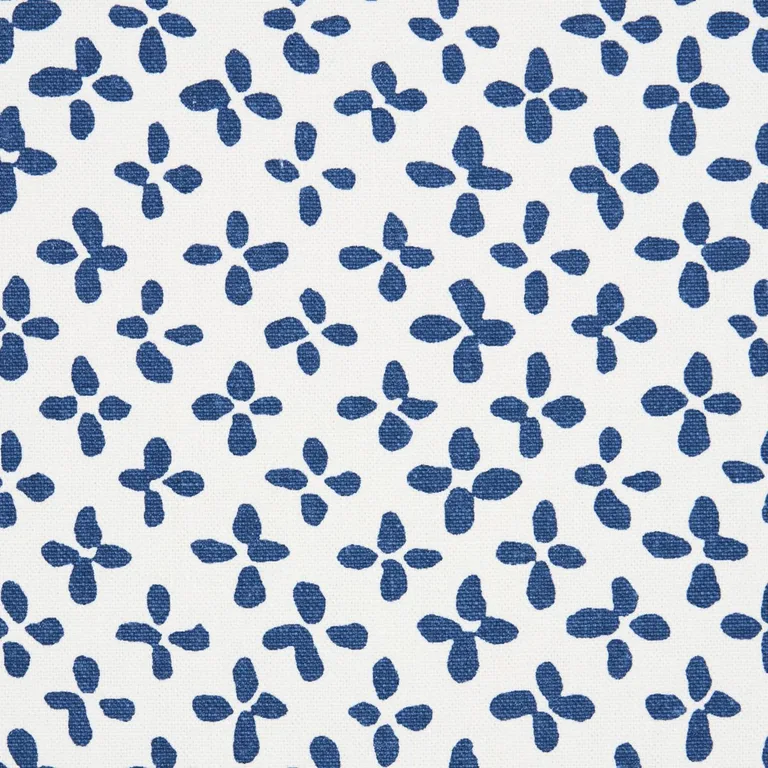 Schumacher 180381 Emerson Blue fabric swatch