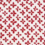 Schumacher 180382 Emerson Red fabric swatch