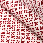 Schumacher 180382 Emerson Red fabric swatch