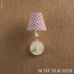 Schumacher 180382 Emerson Red fabric swatch