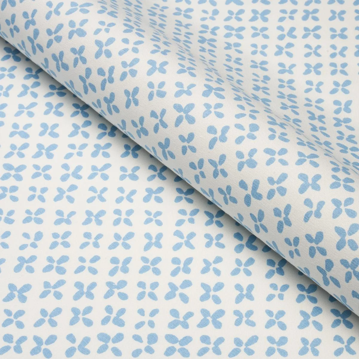 Schumacher 180383 Emerson Sky fabric swatch