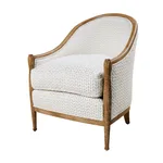 Schumacher 71564 Emile Cream fabric swatch