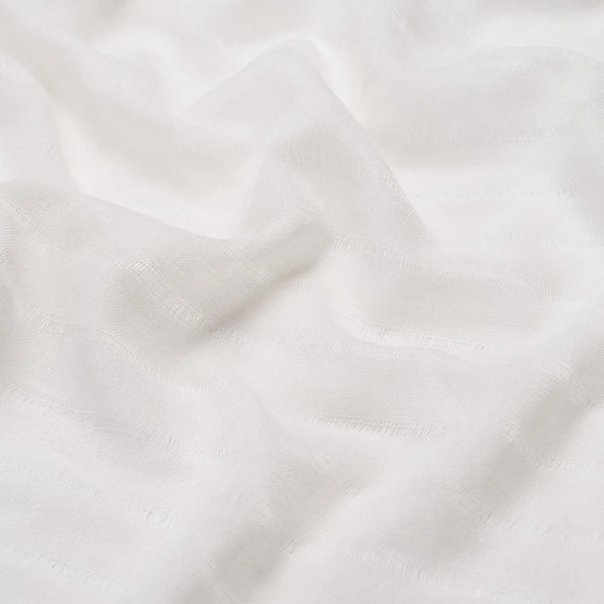 Schumacher 86080 Emmett Wool Sheer Ivory fabric swatch