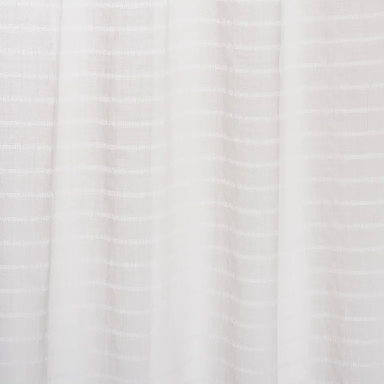 Schumacher 86080 Emmett Wool Sheer Ivory fabric swatch