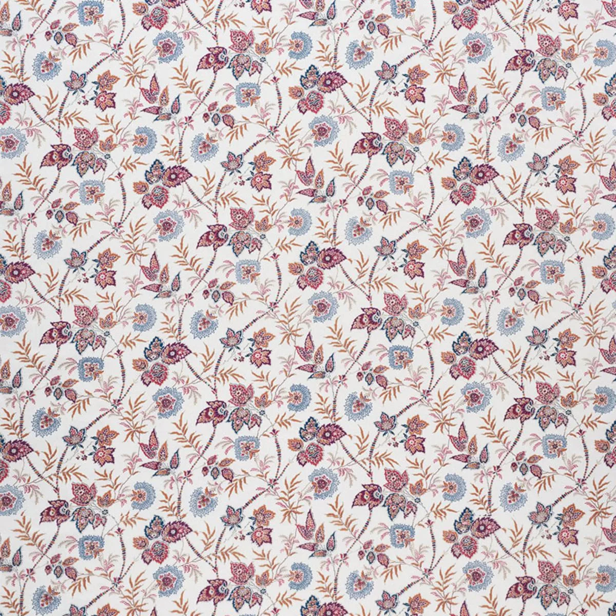 Schumacher 177680 Emperor's Vine Aubergine fabric swatch