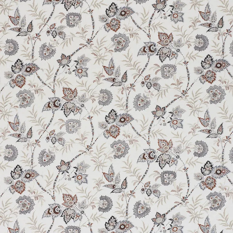 Schumacher 177682 Emperor's Vine Neutral fabric swatch