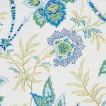 Schumacher 177681 Emperor's Vine Peacock fabric swatch