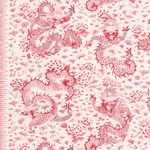Schumacher 181032 Empress Dragon Rose fabric swatch