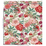 Schumacher 177392 Enchanted Garden Fuchsia fabric swatch
