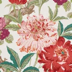 Schumacher 177392 Enchanted Garden Fuchsia fabric swatch
