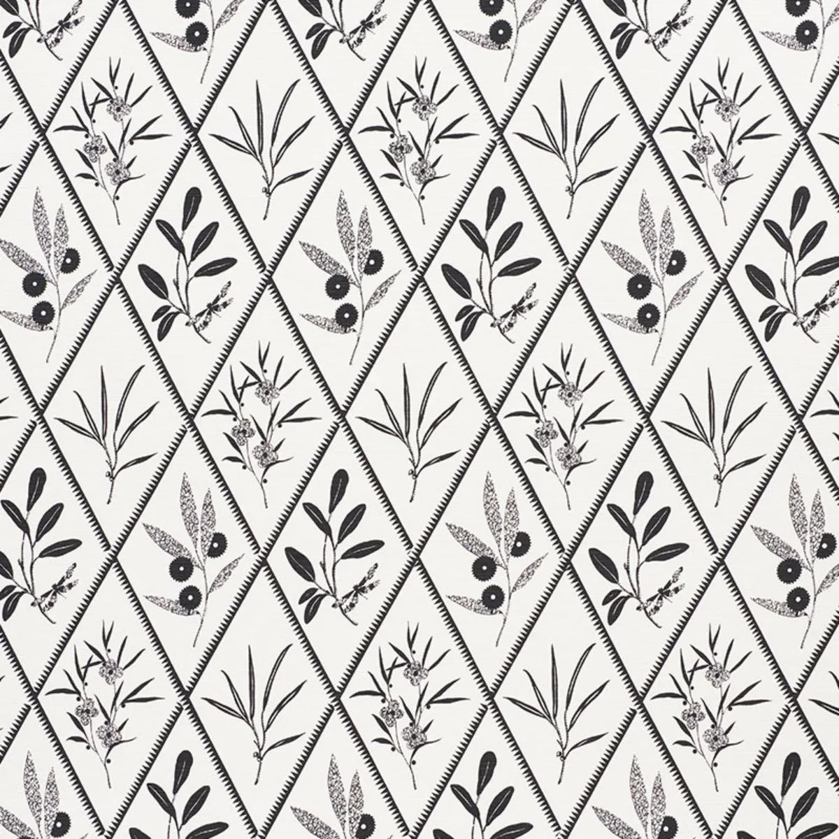 Schumacher 177643 Endimione Carbon fabric swatch
