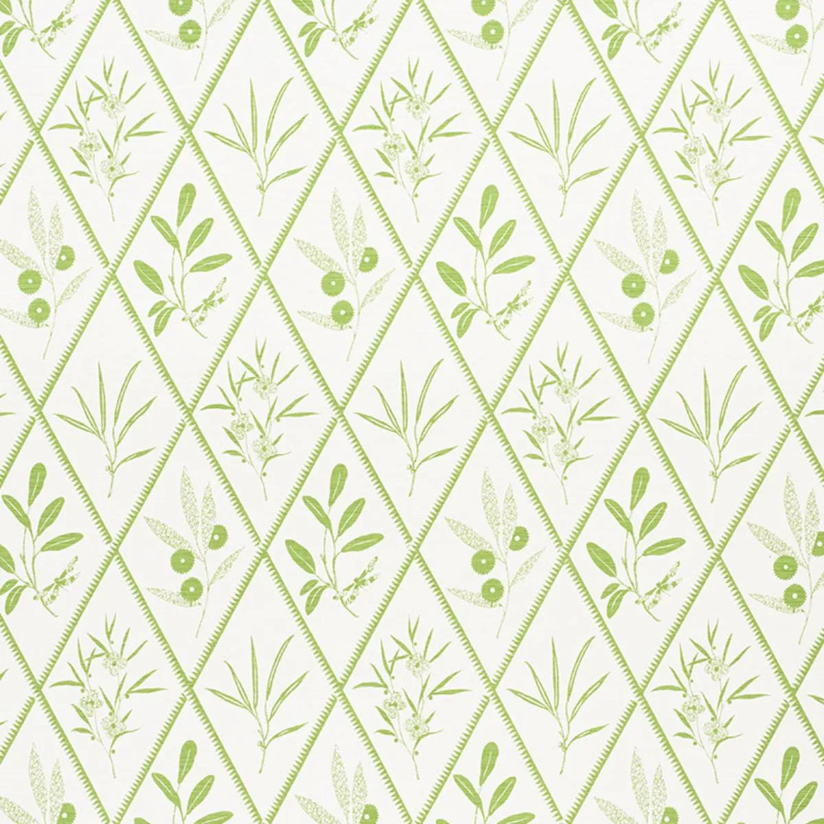 Schumacher 177641 Endimione Leaf fabric swatch