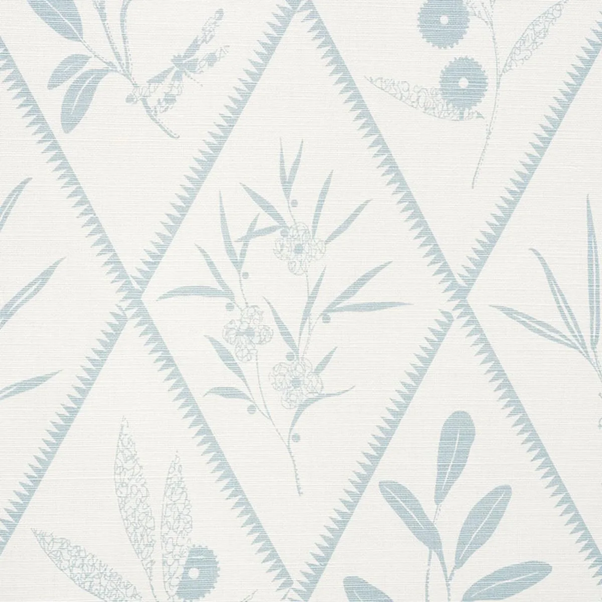 Schumacher 177640 Endimione Sky fabric swatch