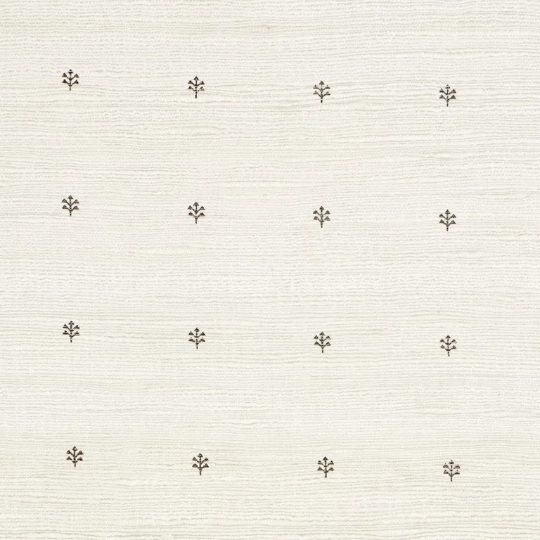 Schumacher 182681 Engelmann Silk Hand Print Brown fabric swatch