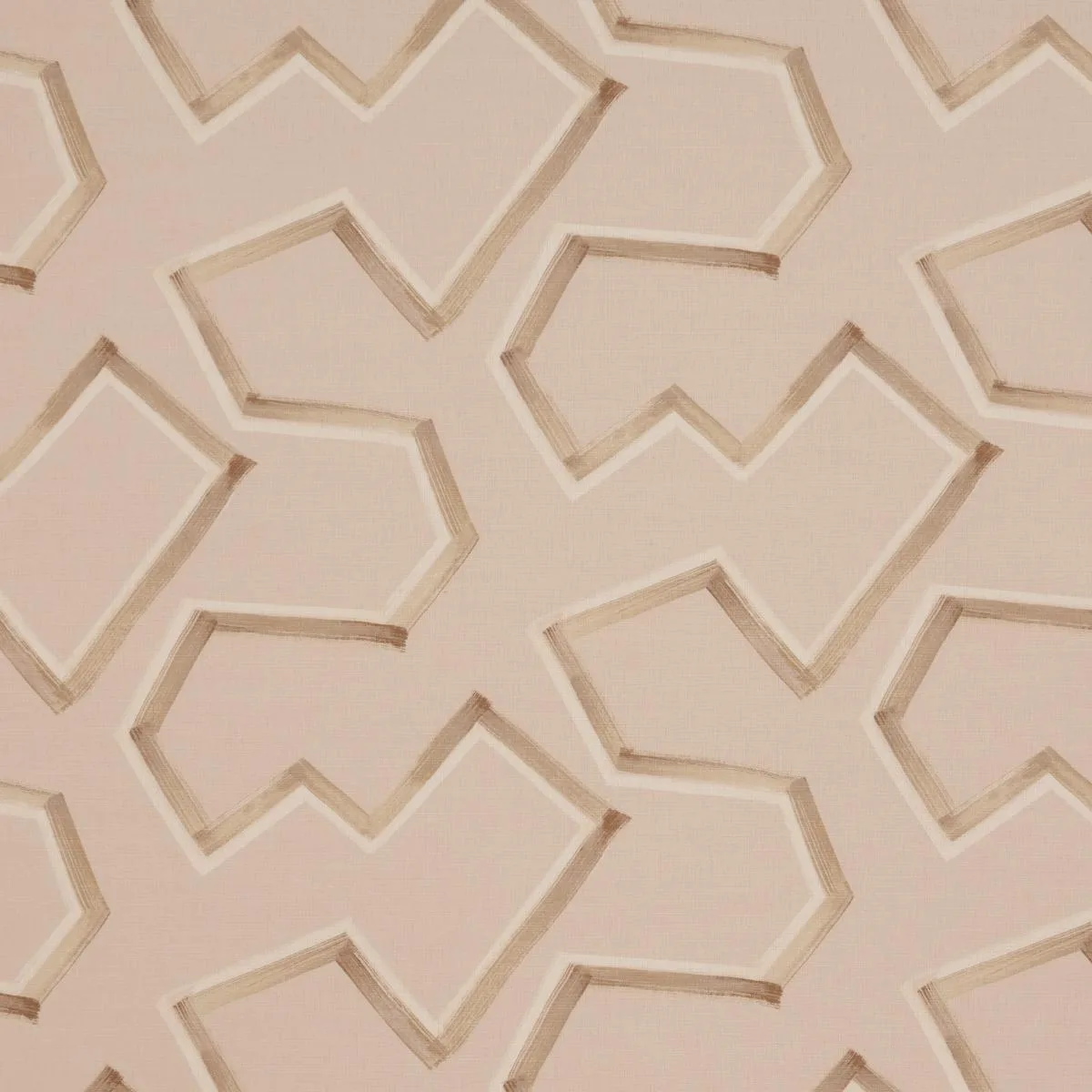 Schumacher 181630 Enzo Print Sienna fabric swatch