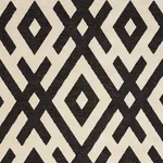 Schumacher 76020 Equix Black fabric swatch
