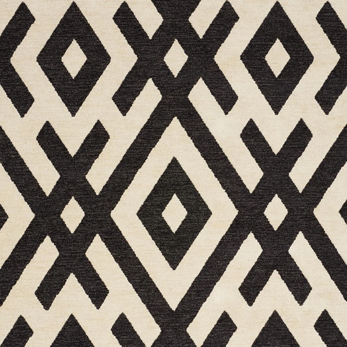 Schumacher 76020 Equix Black fabric swatch