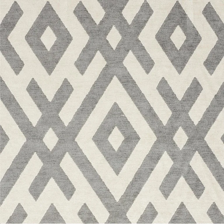 Schumacher 76021 Equix Charcoal fabric swatch