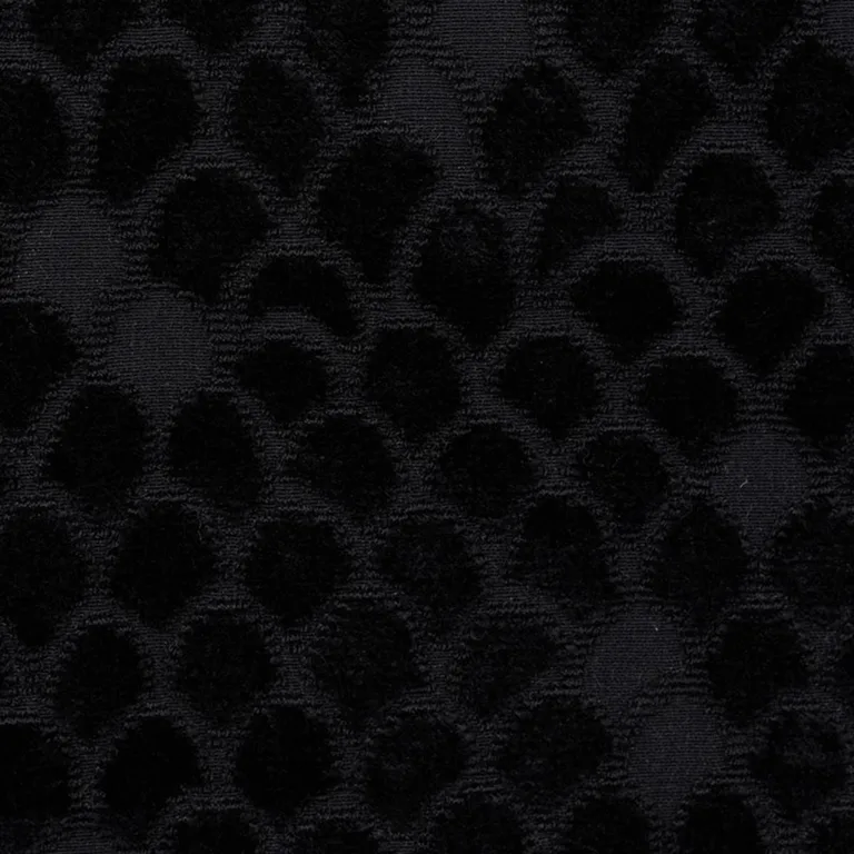 Schumacher 72773 Esther Velvet Onyx fabric swatch