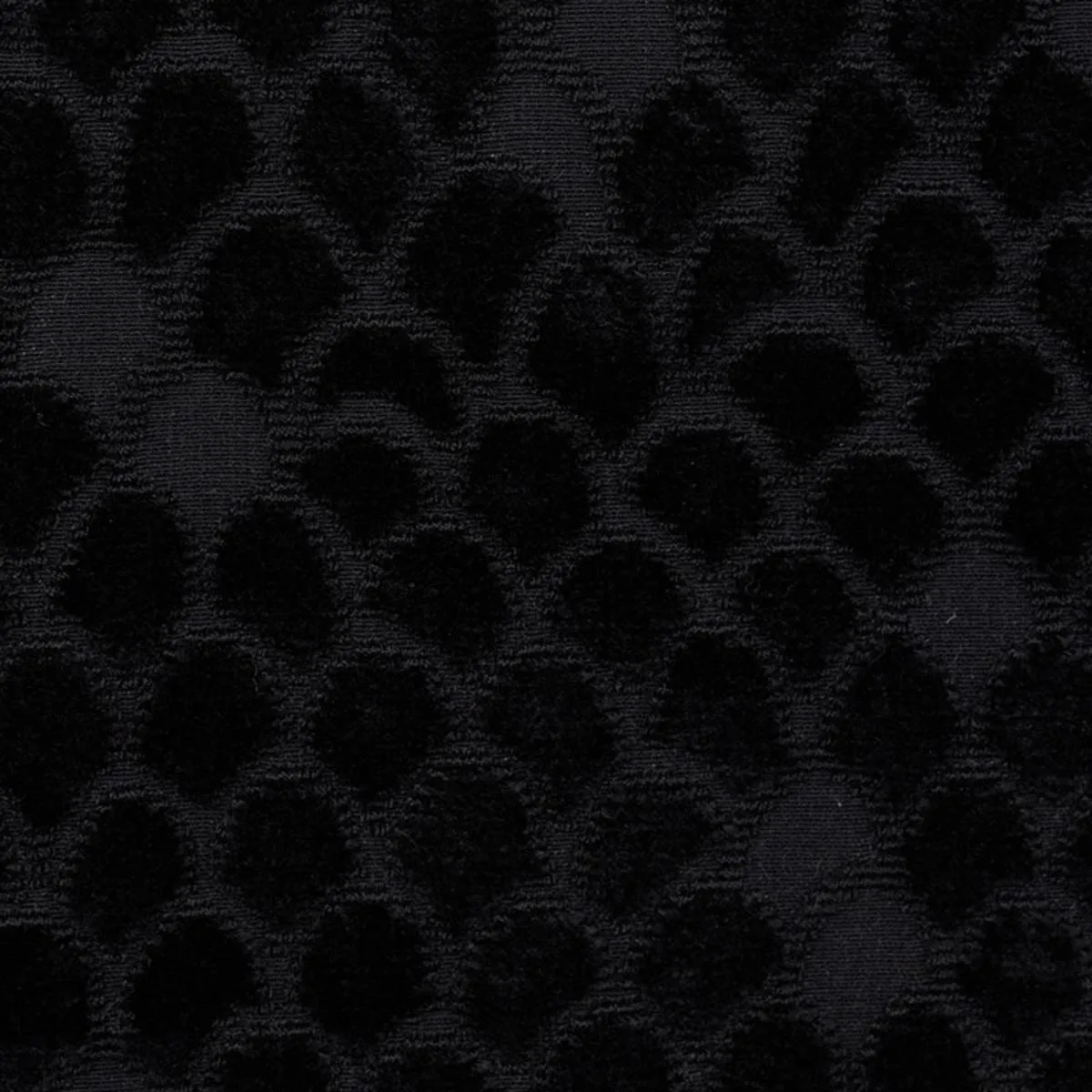 Schumacher 72773 Esther Velvet Onyx fabric swatch