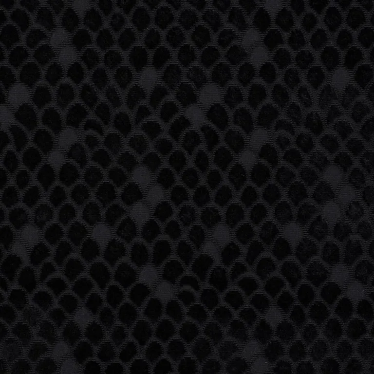 Schumacher 72773 Esther Velvet Onyx fabric swatch