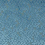 Schumacher 72772 Esther Velvet Peacock fabric swatch