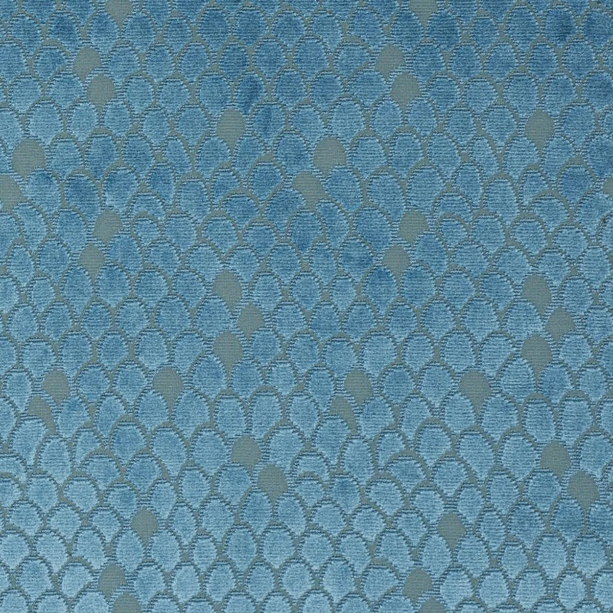 Schumacher 72772 Esther Velvet Peacock fabric swatch