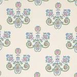 Schumacher 74453 Estrella Embroidery Jewel fabric swatch