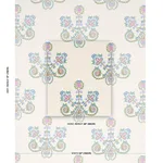 Schumacher 74453 Estrella Embroidery Jewel fabric swatch