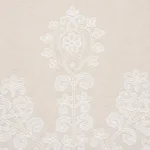 Schumacher 74452 Estrella Embroidery Linen fabric swatch
