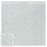 Schumacher 178531 Etched Fern Blue fabric swatch