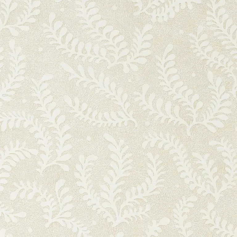 Schumacher 178530 Etched Fern Natural fabric swatch