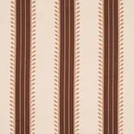 Schumacher 80722 Etruscan Stripe Brown fabric swatch