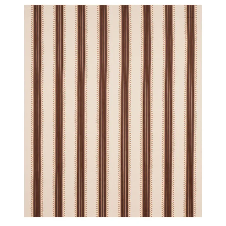 Schumacher 80722 Etruscan Stripe Brown fabric swatch