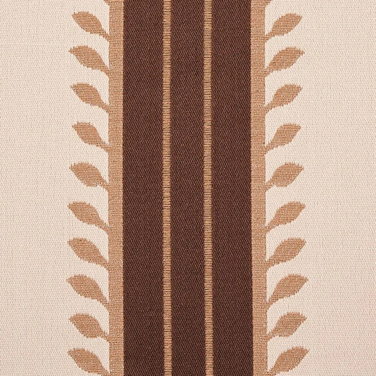 Schumacher 80722 Etruscan Stripe Brown fabric swatch