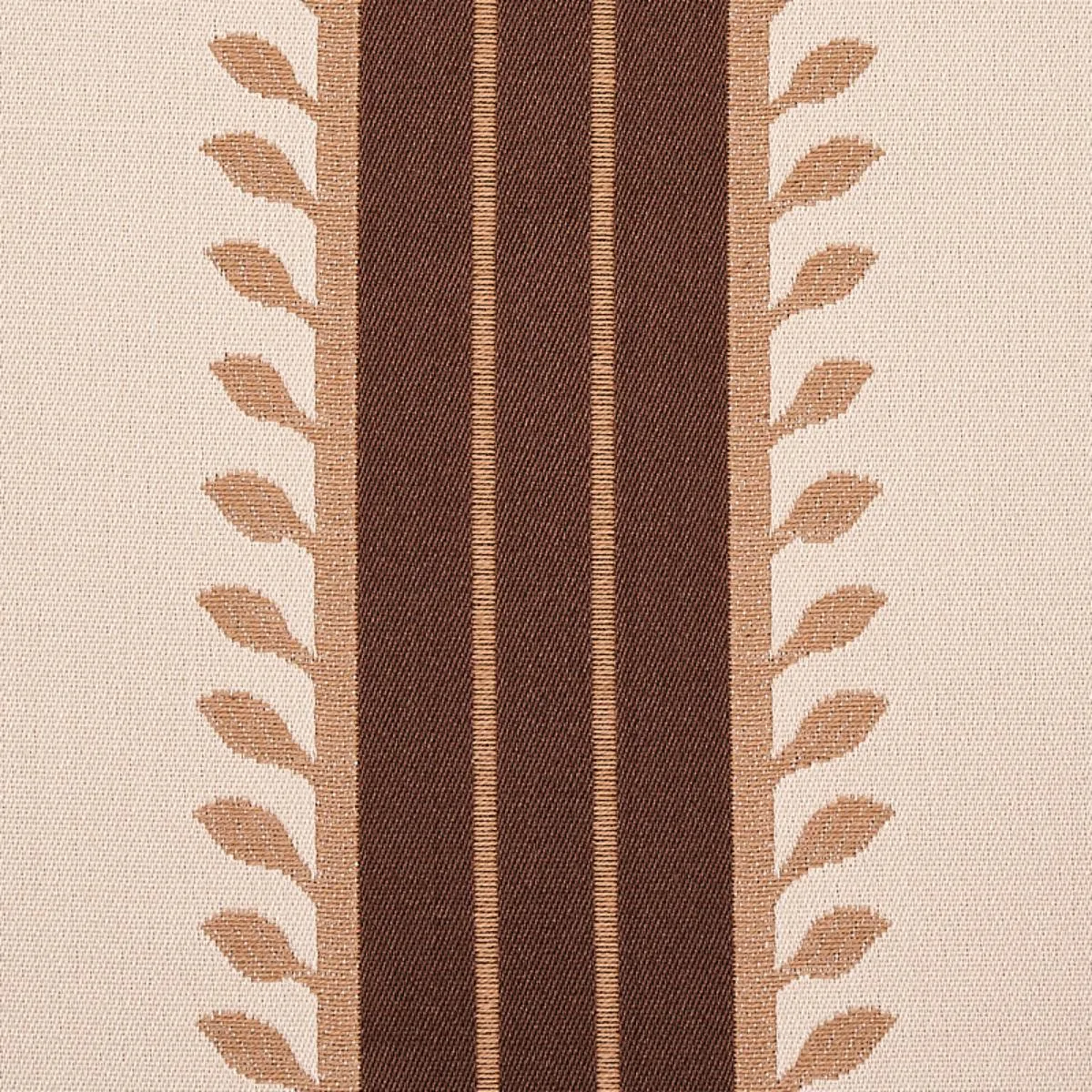 Schumacher 80722 Etruscan Stripe Brown fabric swatch