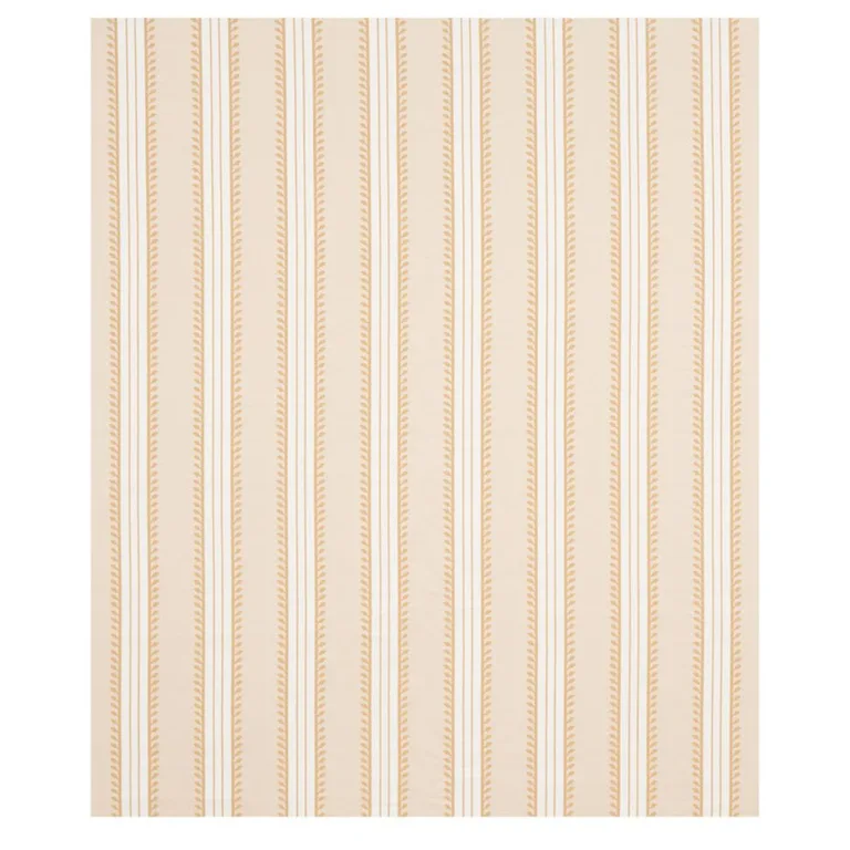 Schumacher 80720 Etruscan Stripe Ivory & Ochre fabric swatch