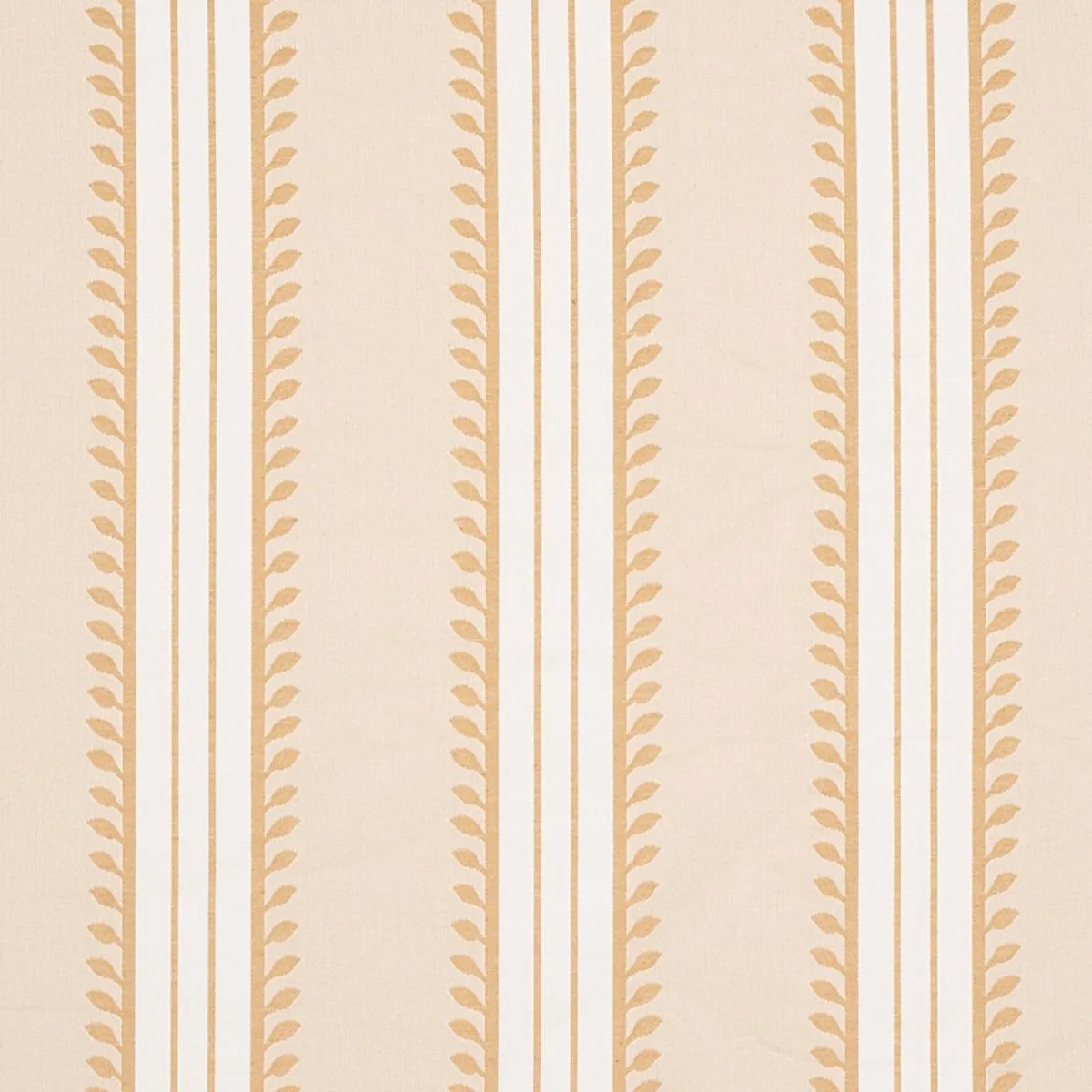 Schumacher 80720 Etruscan Stripe Ivory & Ochre fabric swatch