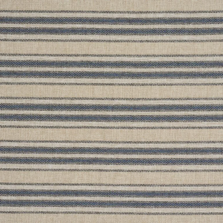 Schumacher 86032 Even Keel Outdoor Stripe Navy fabric swatch