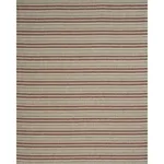 Schumacher 86031 Even Keel Outdoor Stripe Rust fabric swatch