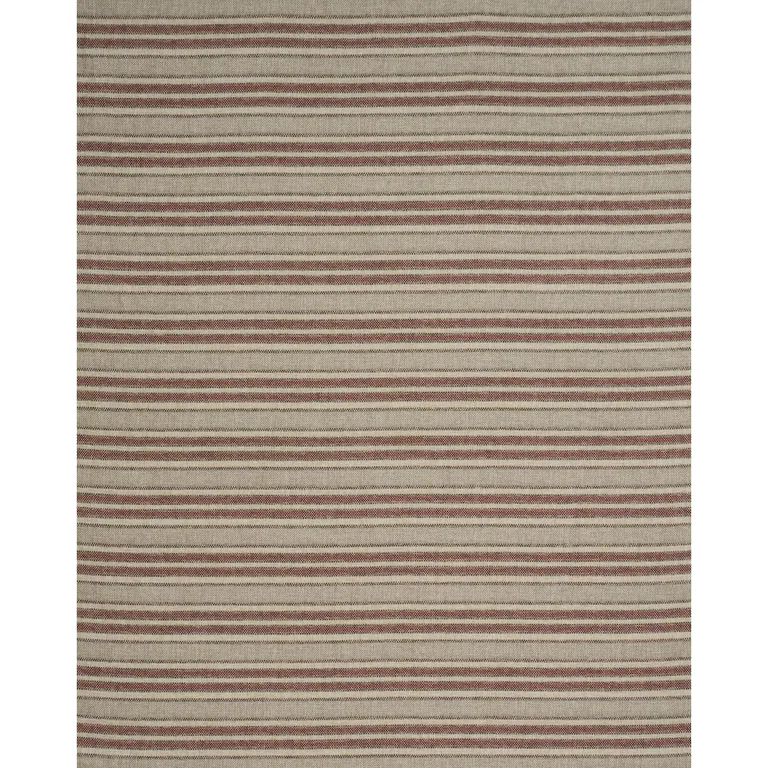 Schumacher 86031 Even Keel Outdoor Stripe Rust fabric swatch