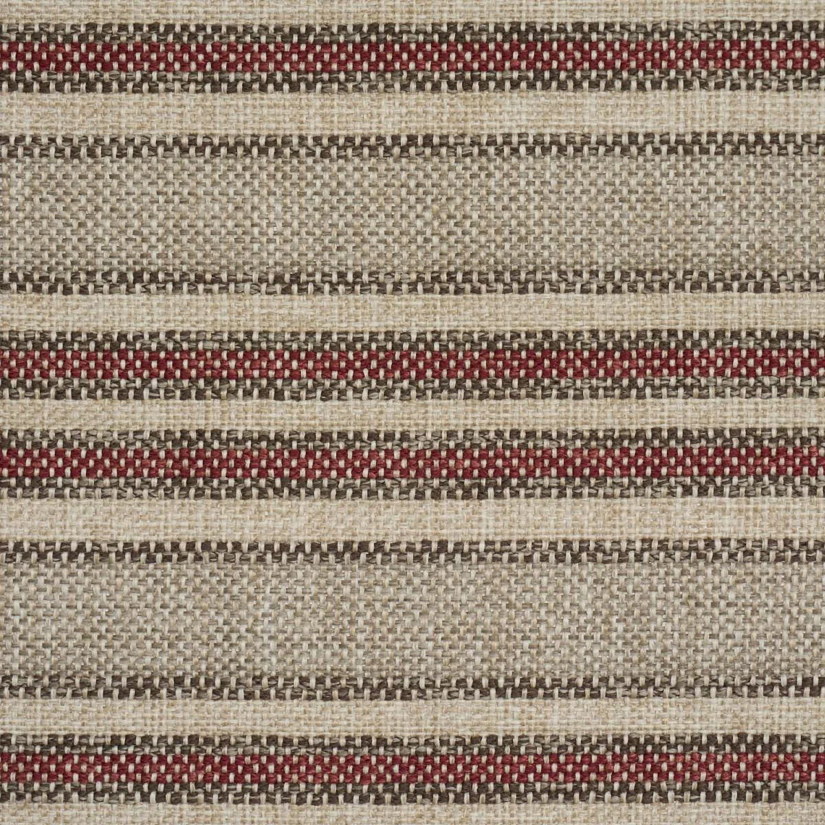 Schumacher 86031 Even Keel Outdoor Stripe Rust fabric swatch