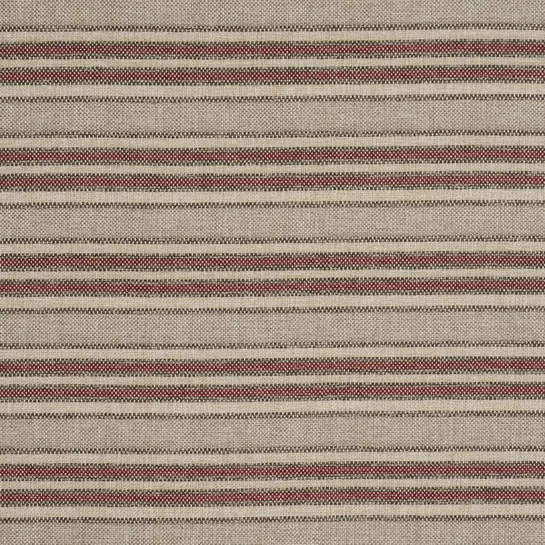 Schumacher 86031 Even Keel Outdoor Stripe Rust fabric swatch