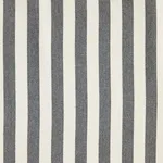 Schumacher 83840 Even Stripe Charcoal fabric swatch
