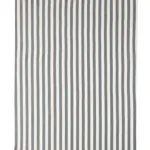 Schumacher 83840 Even Stripe Charcoal fabric swatch