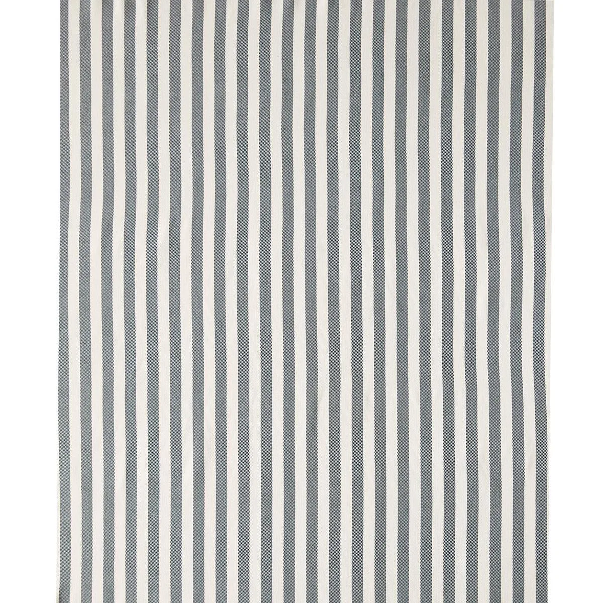 Schumacher 83840 Even Stripe Charcoal fabric swatch