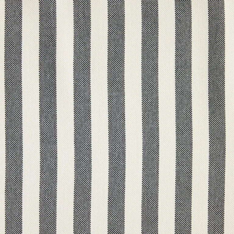 Schumacher 83840 Even Stripe Charcoal fabric swatch