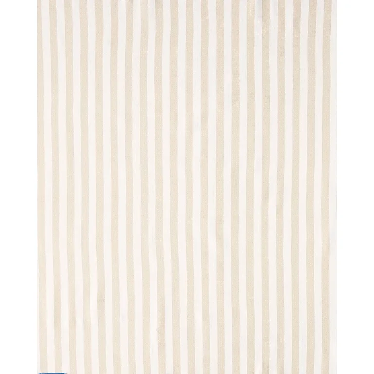 Schumacher 83842 Even Stripe Sand fabric swatch