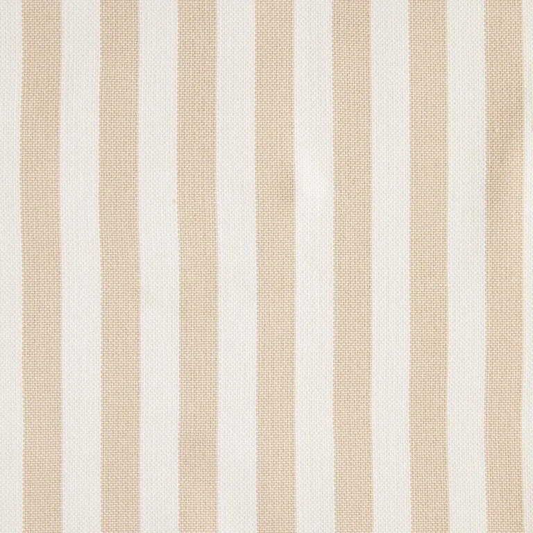 Schumacher 83842 Even Stripe Sand fabric swatch
